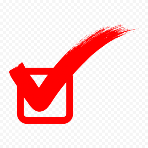 Red Tick Check Mark Icon Symbol Sign PNG | Citypng